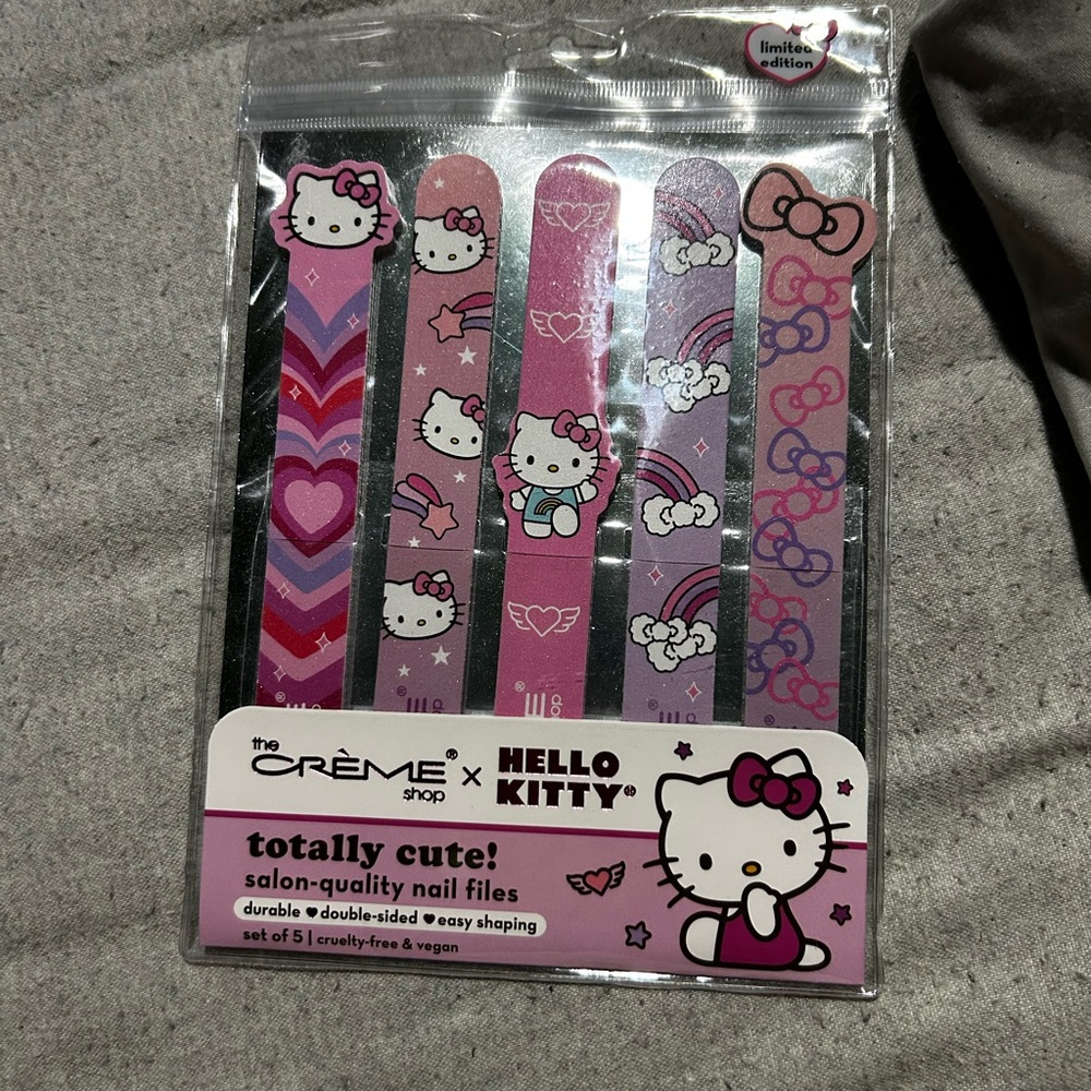 Hello Kitty Nail File Set - Pink and Purple
